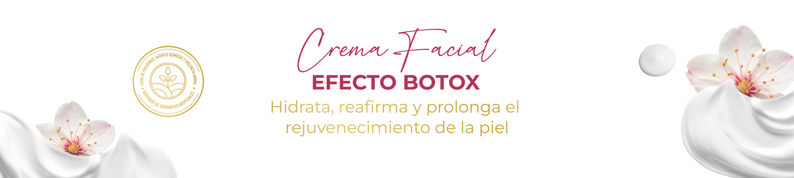 Banner de Crema facial Antiedad
